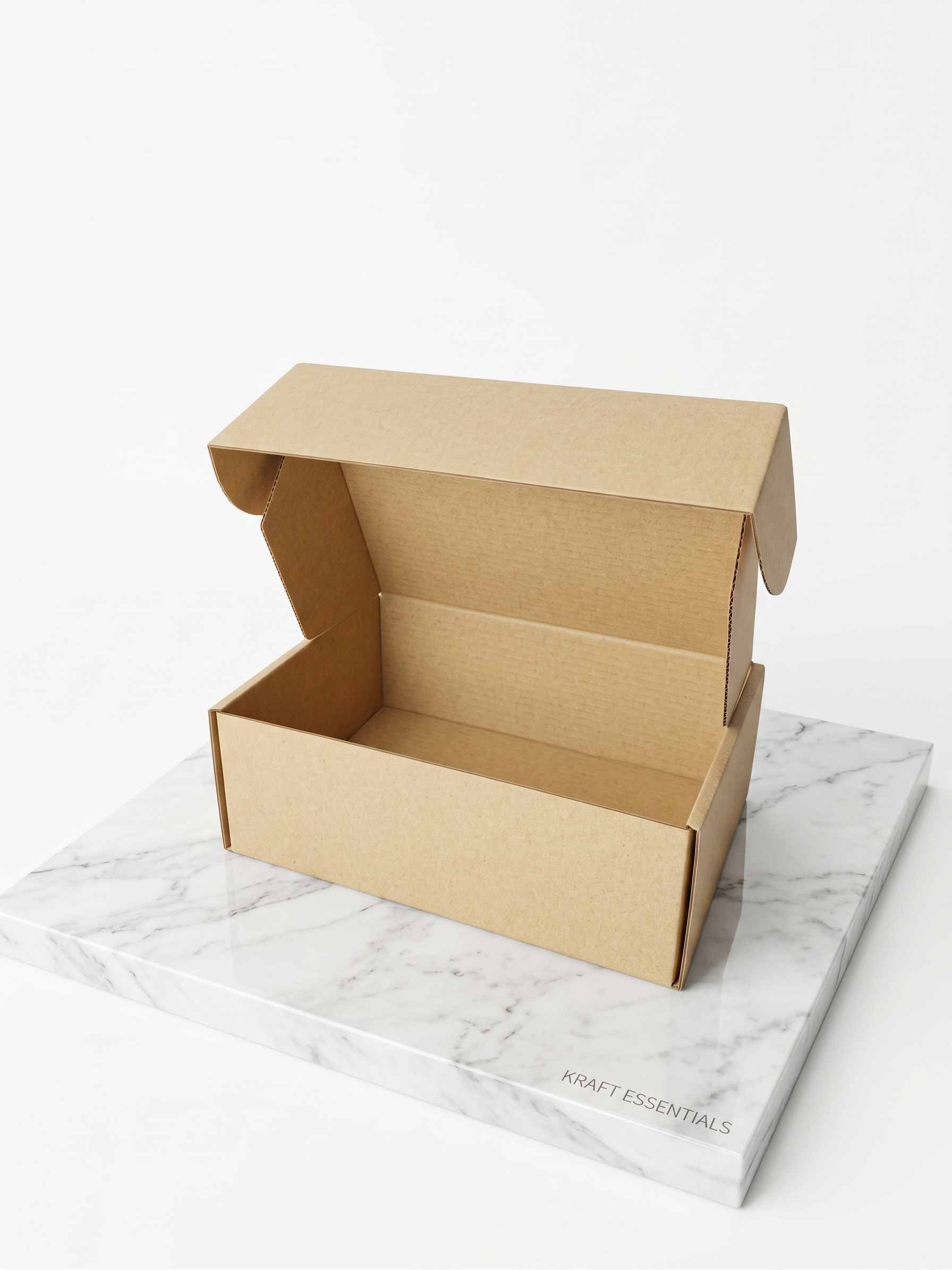 Caja kraft abierta para packaging